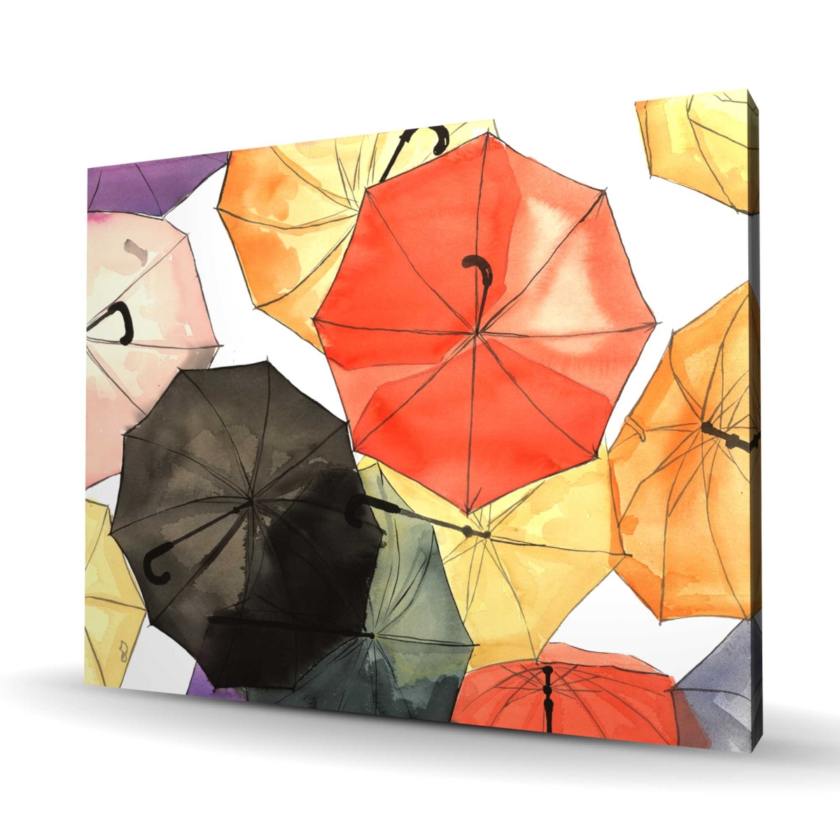 C1RC48602E0QUL 48 x 60 in. Suspended Umbrellas - Red Object Canvas for Home Decor