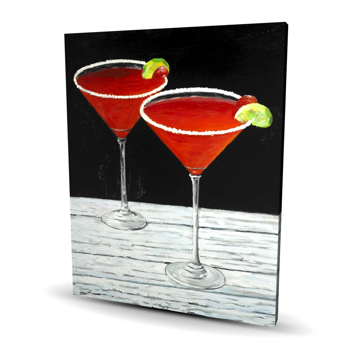 C1RC4860PMS9M0 48 x 60 in. Cosmopolitan Drink Kitchen Red Canvas - Home Decor Art