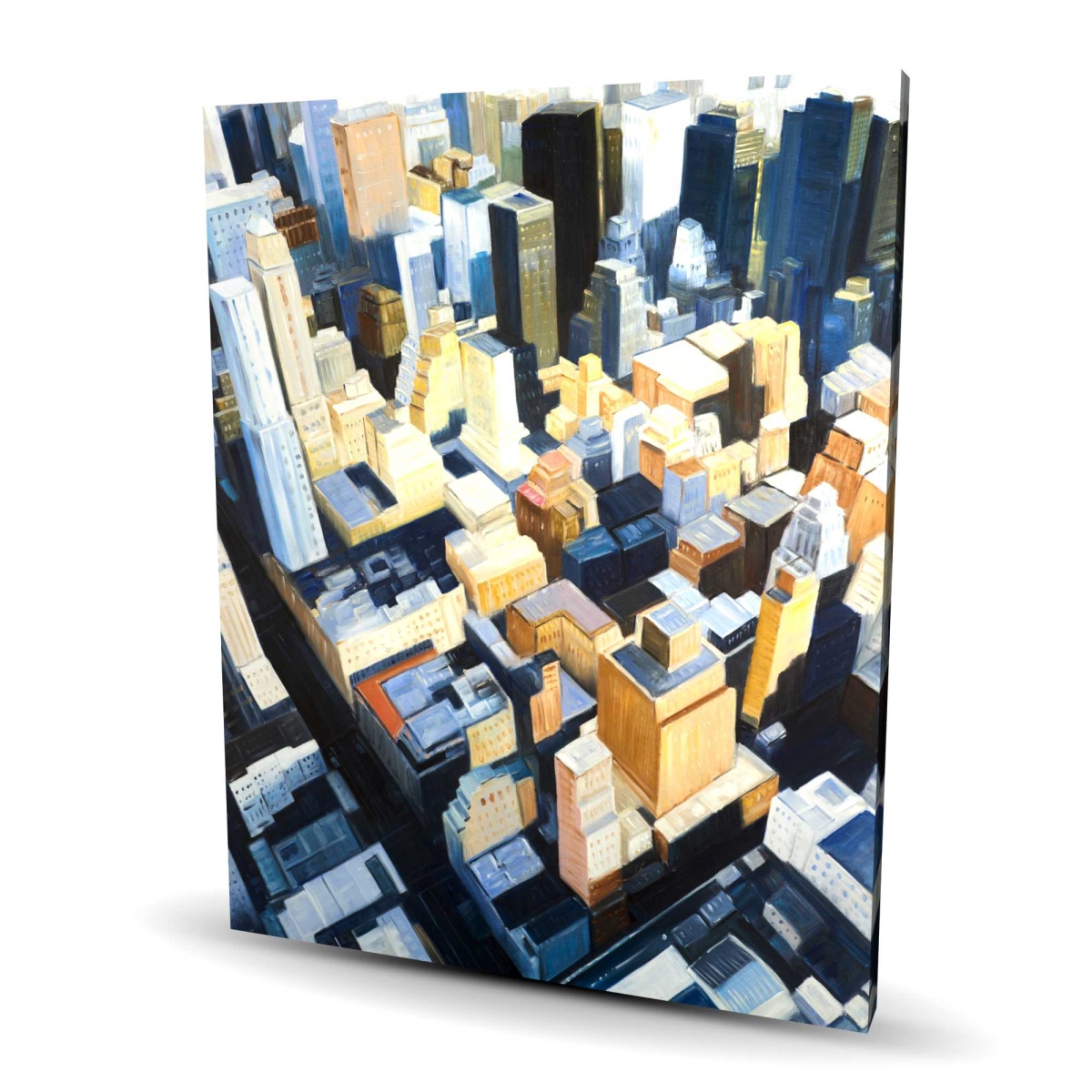 C1RC4860Q2QFVP 48 x 60 in. Manhattan View Empire State Building Office Blue Canvas Art