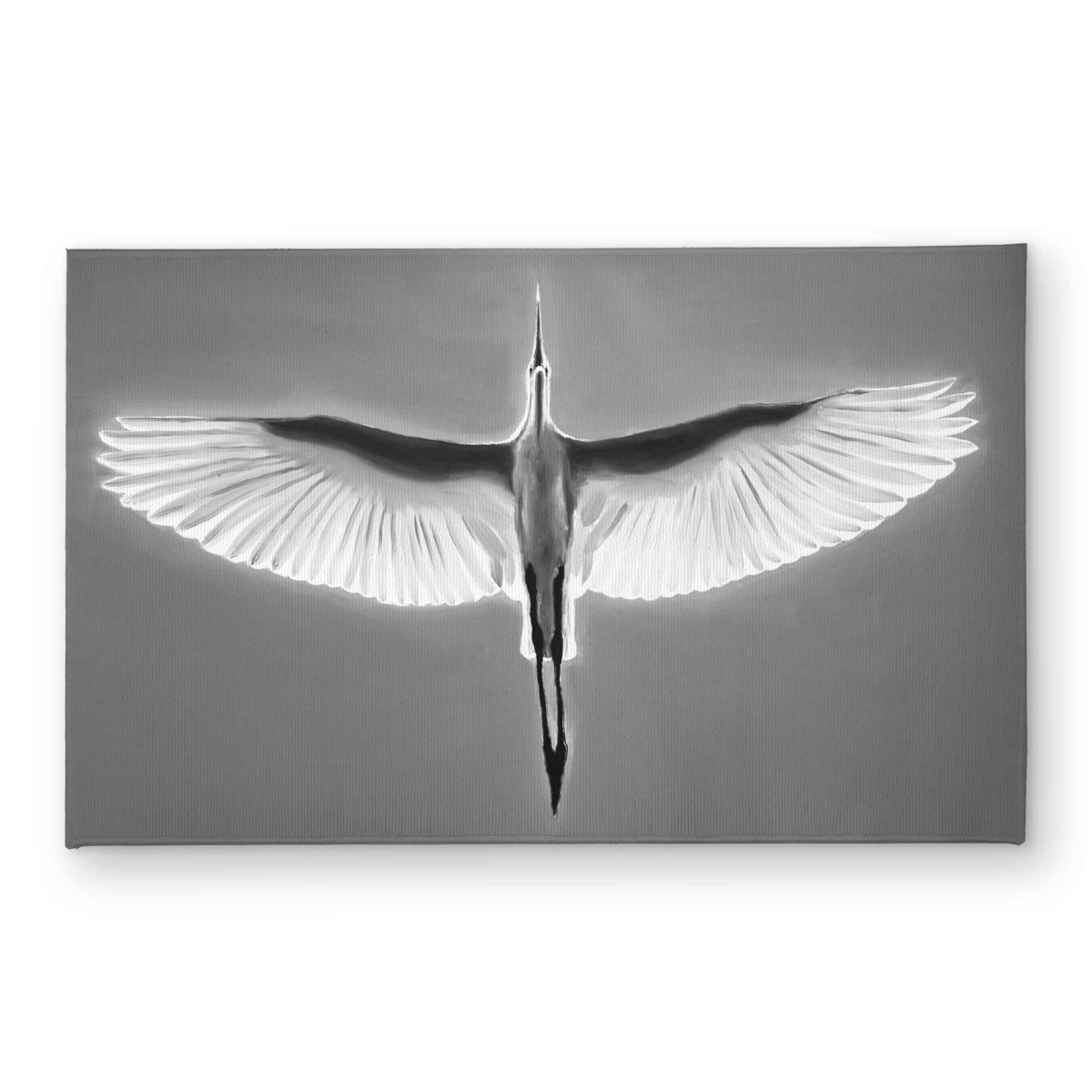 CODM2134Z7Z7JD 21 x 34 in. Great Blue Heron in Flight Door Mat - Bedroom Feathers Decor