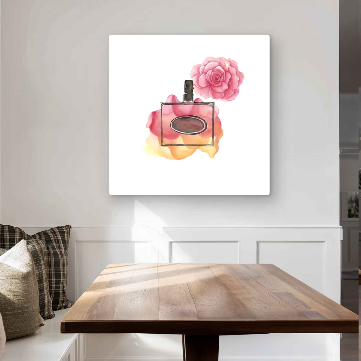 C1MP3232WRTPZM 32 x 32 in. Sweet Fragrance - Beauty Orange Metal Print Wall Art for Home Decor
