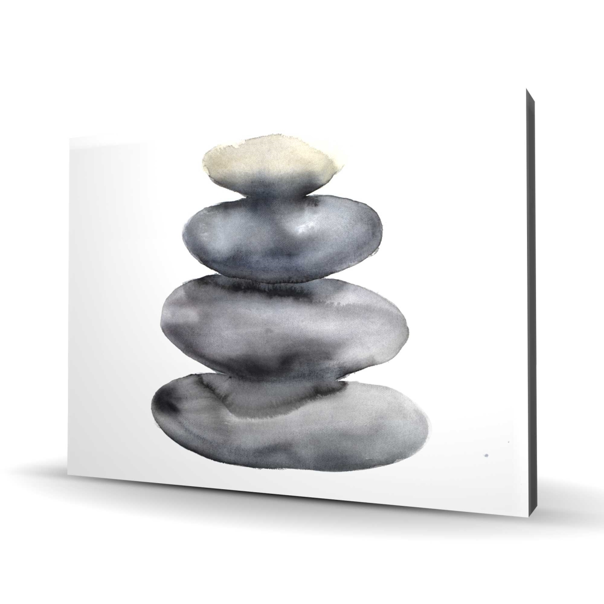 C1RC36480TGPTY 36 x 48 in. Four Hot Stones - Gray Still Life Canvas for Home Decor