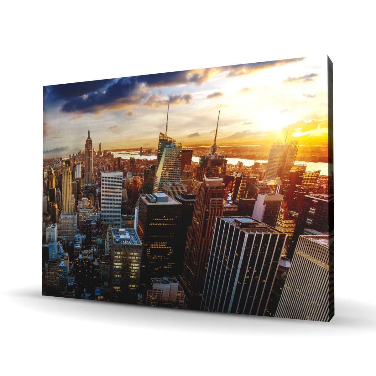 C1RC36486YXD6B 36 x 48 in. City of York by Dawn - Hyperrealist Canvas Art - Decor