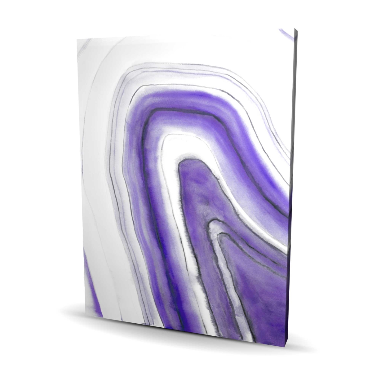 C1RC3648BWU7FE 36 x 48 in. Purple Round Geode - Illustrative Canvas for Home Decor