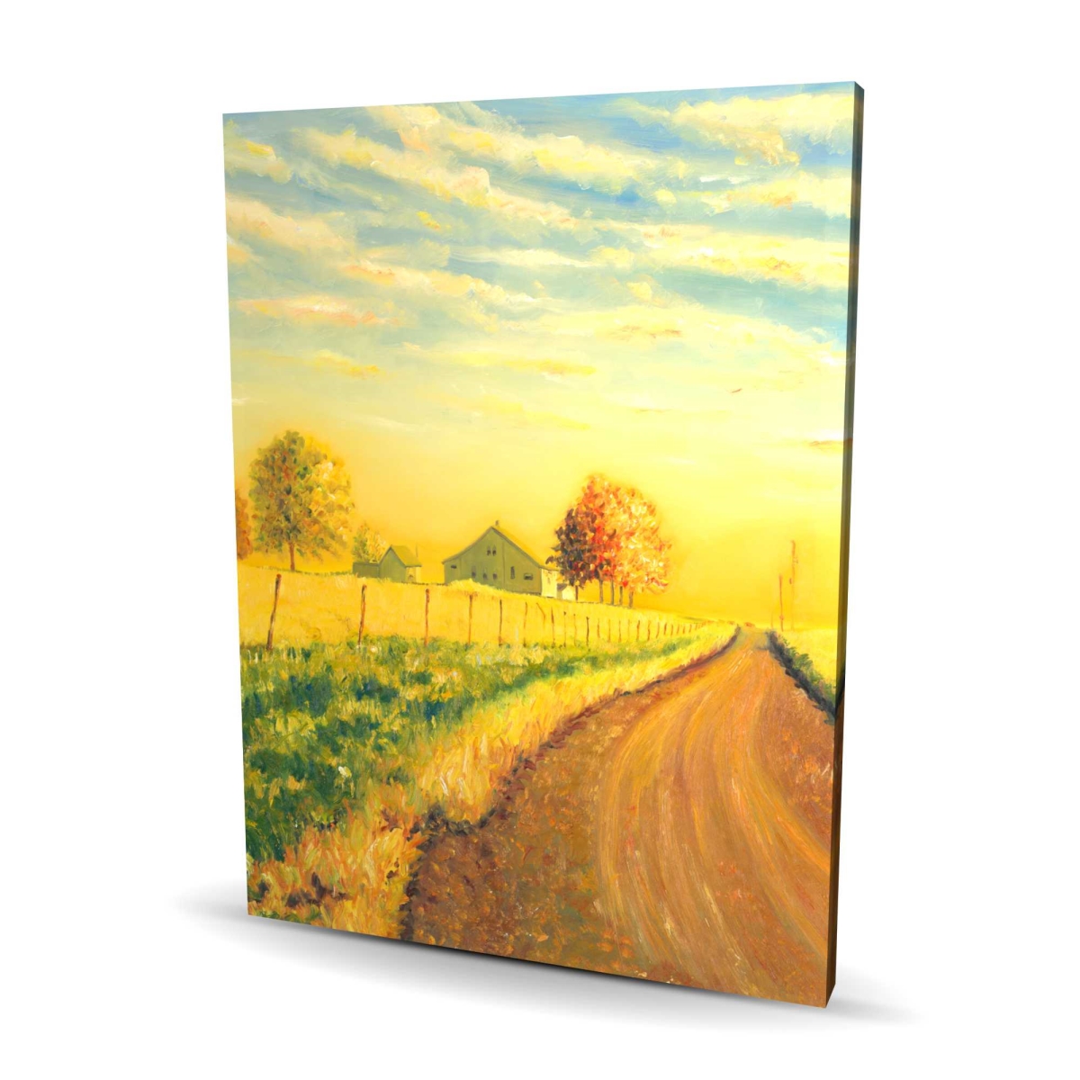 C1RC3648C6V4AW 36 x 48 in. In The Countryside - Rustic Yellow Canvas for Home Decor
