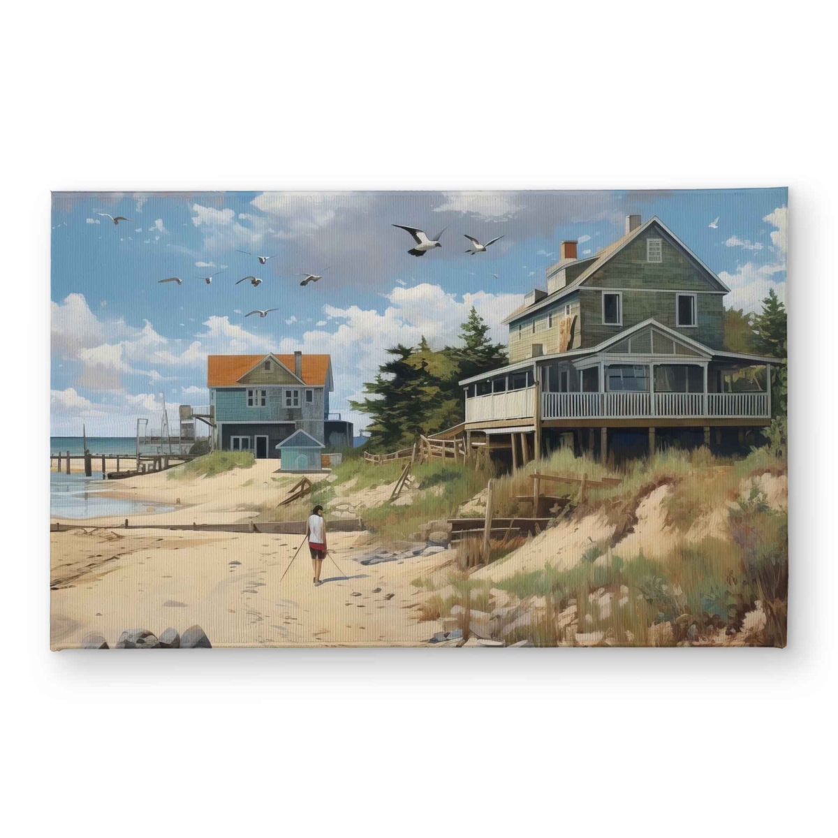 CODM2134QWYMLQ 21 x 34 in. Beach Walk Indoor & Outdoor Door Mat - Coastal Home Decor