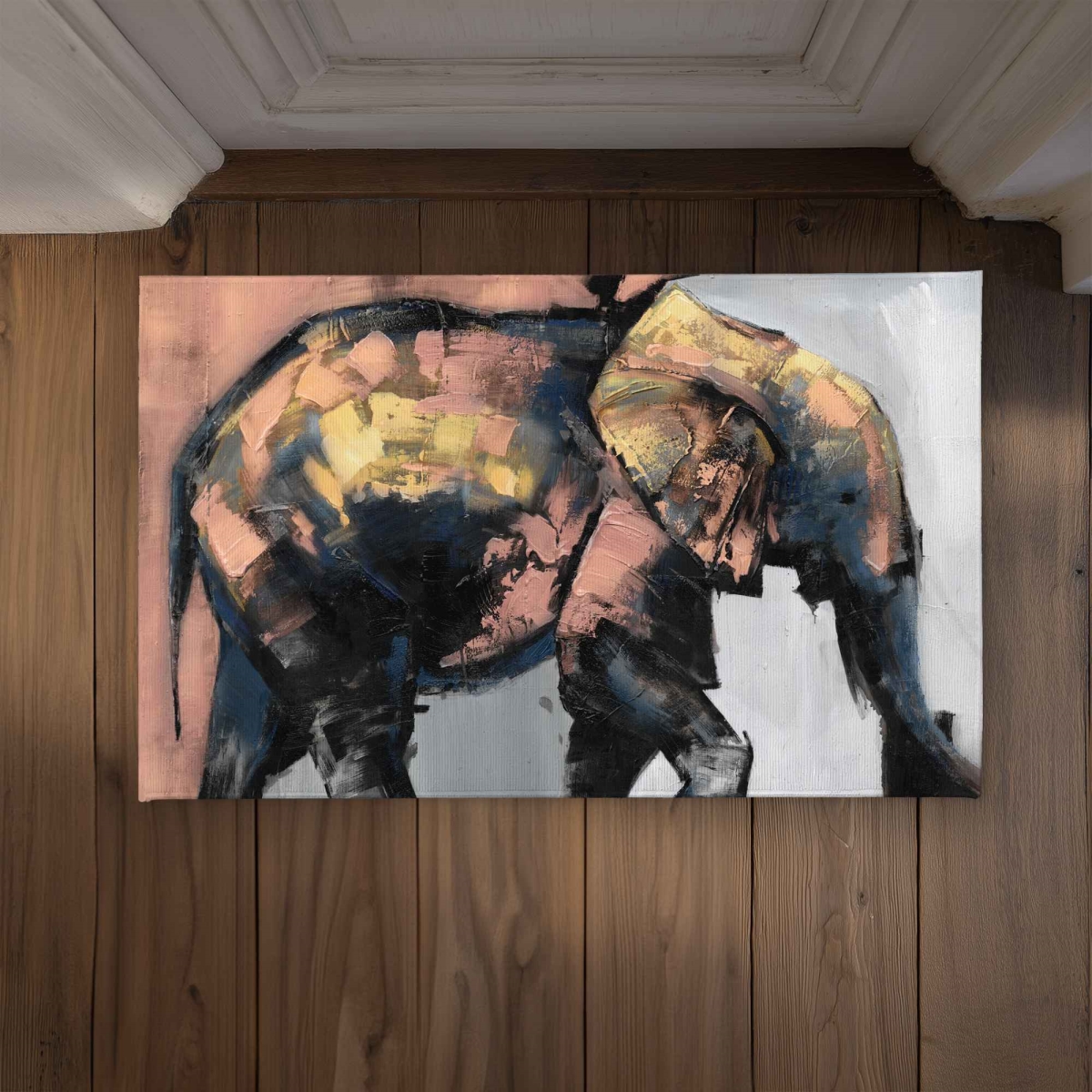 CODM2134VCFY29 21 x 34 in. Beautiful Elephant Door Mat - Contemporary Animals Decor