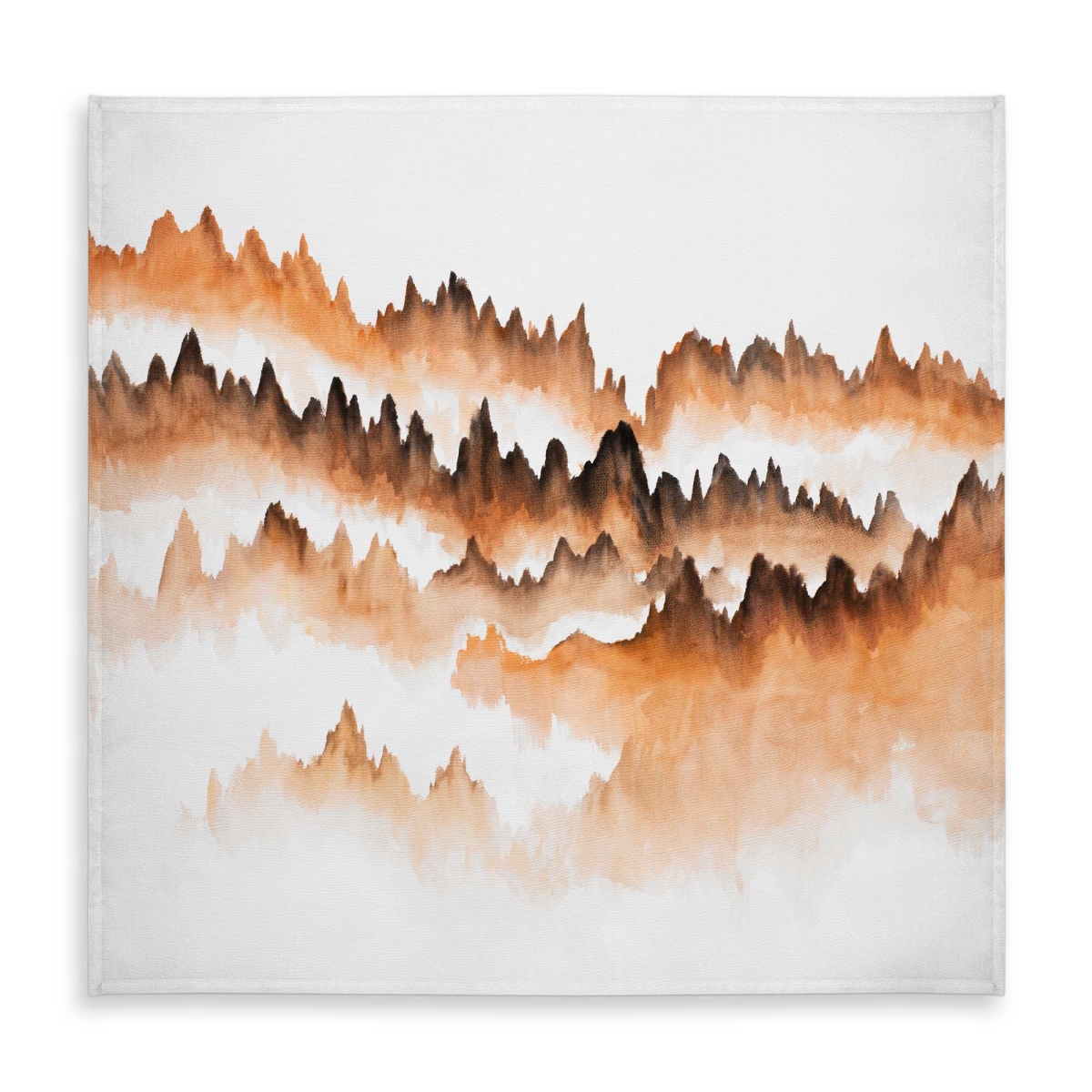 Picture of Begin Home Decor C1TC585859X0O5 58 x 58 in. Mountain of Fir Trees Tablecloth - Brown Minimalist Decor