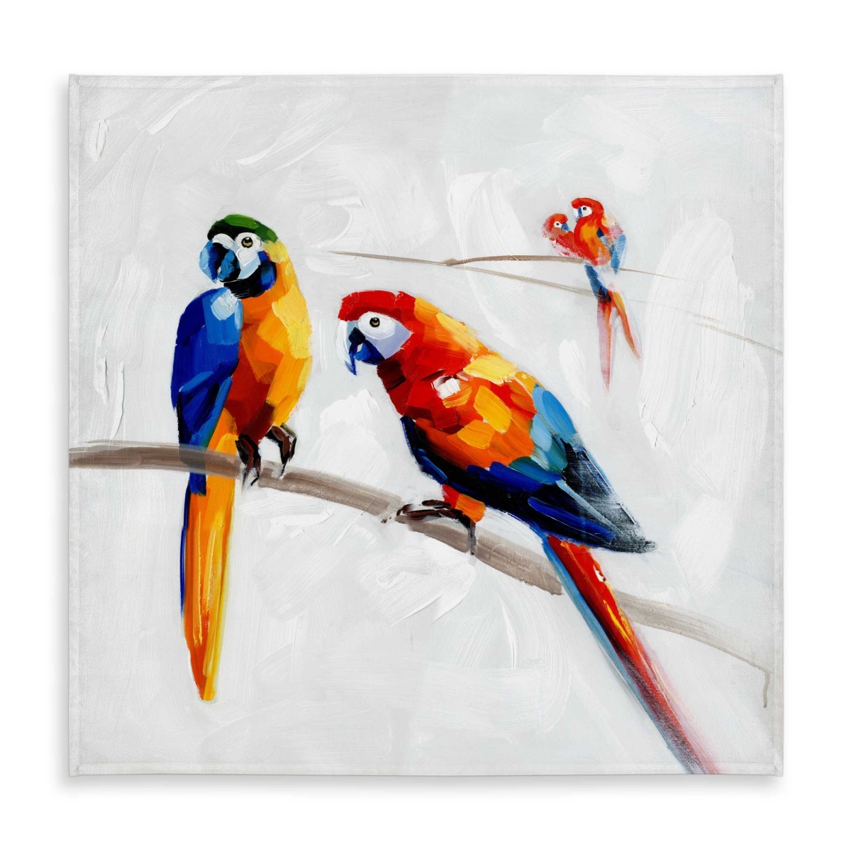 Picture of Begin Home Decor C1TC5858A9O5R6 58 x 58 in. Parrots on a Branch Tablecloth - Indoor & Outdoor Home Decor
