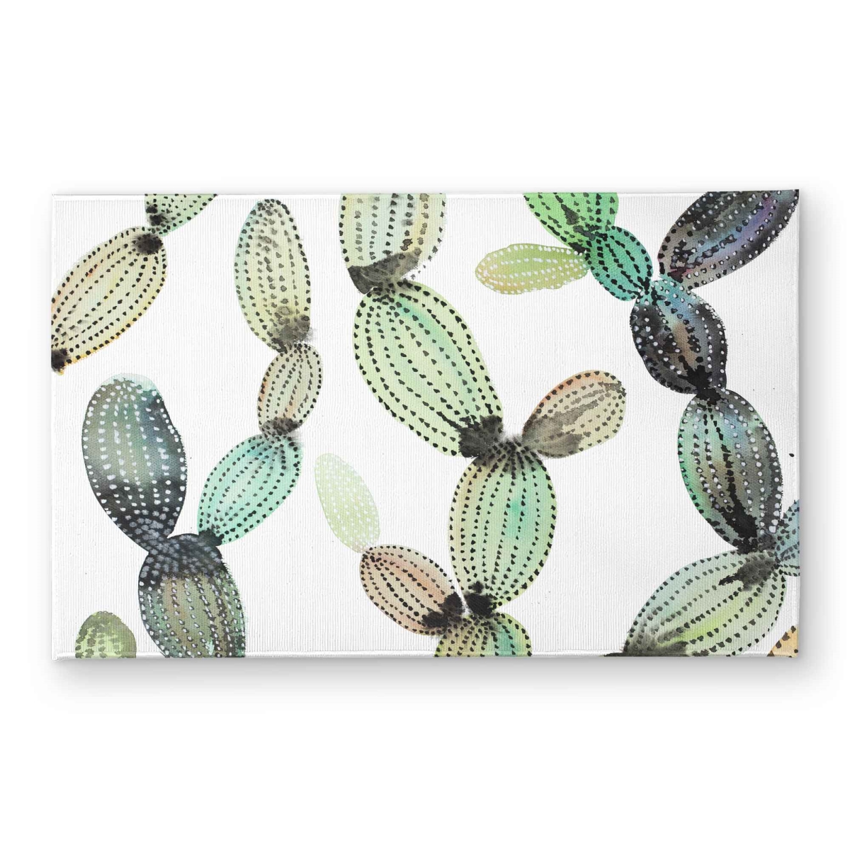 CODM2134D8X6SK 21 x 34 in. Cactus Pattern Door Mat - Floral Botanical Indoor & Outdoor