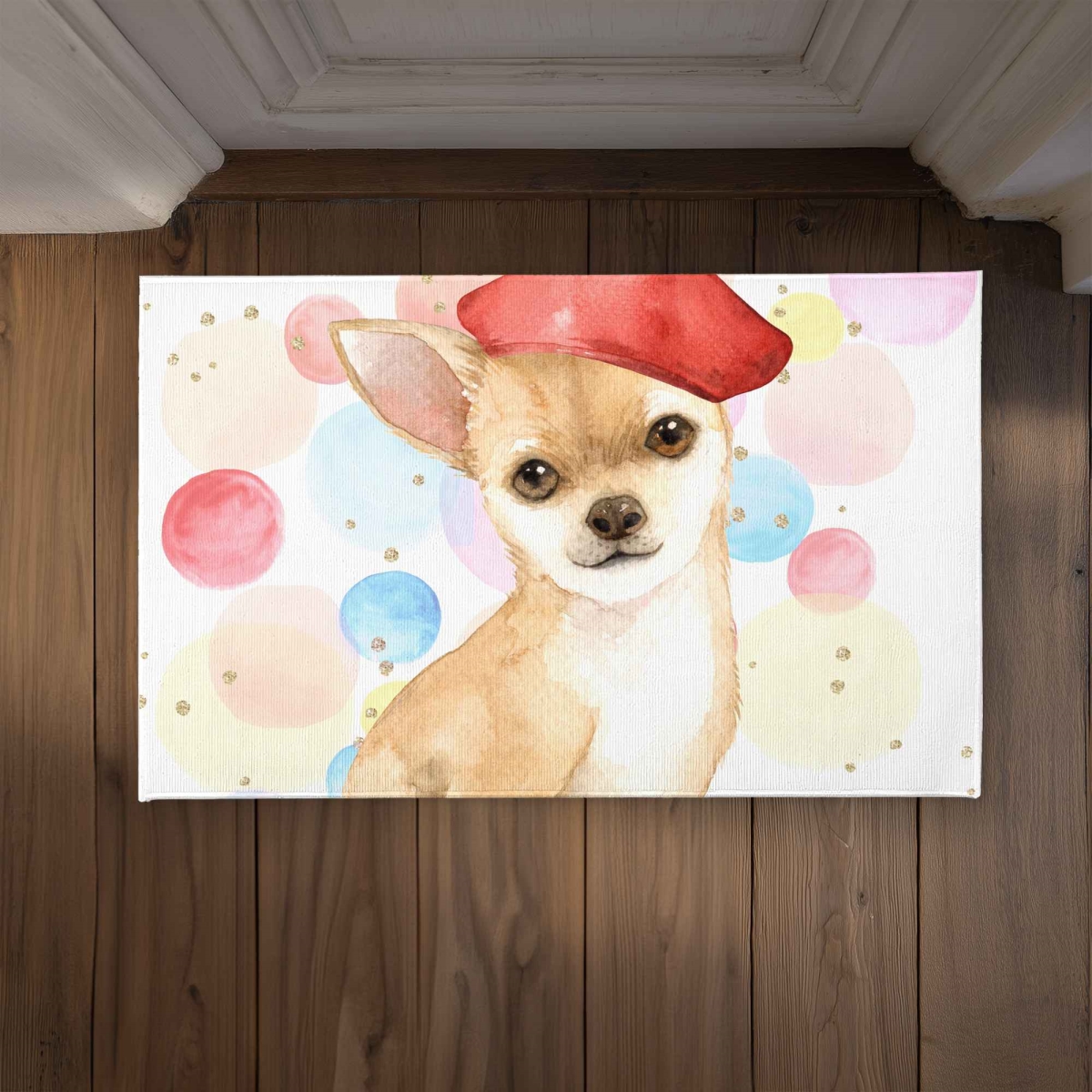 CODM2134DLLFR9 21 x 34 in. Chihuahua Dog Artist Door Mat - Illustrative Bedroom Indoor & Outdoor