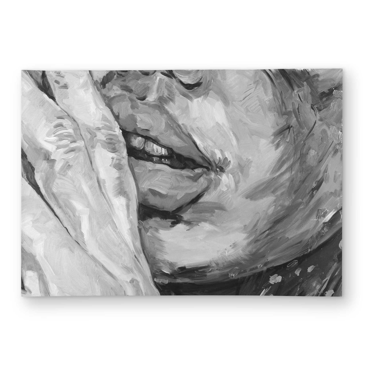 C1ROAR57SNL28I 5 x 7 ft. Luscious Lips Monochrome Figurative Outdoor Rectangle Area Rug - Decor