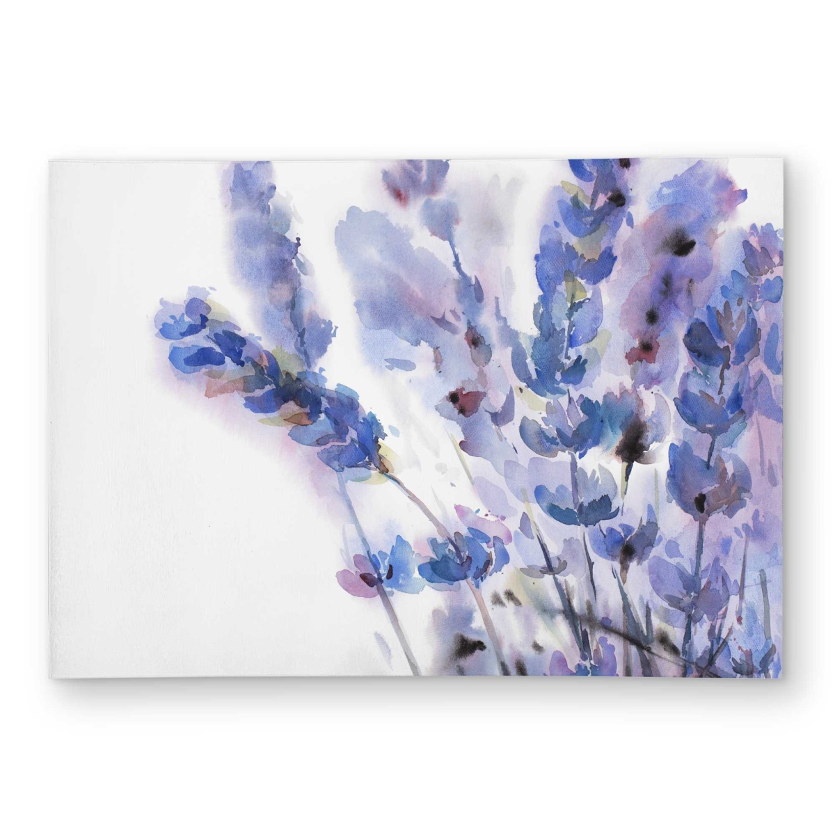 C1ROAR57UQ4MRL 5 x 7 ft. Watercolor Lavender Flowers Outdoor Rectangle Area Rug - Home Decor