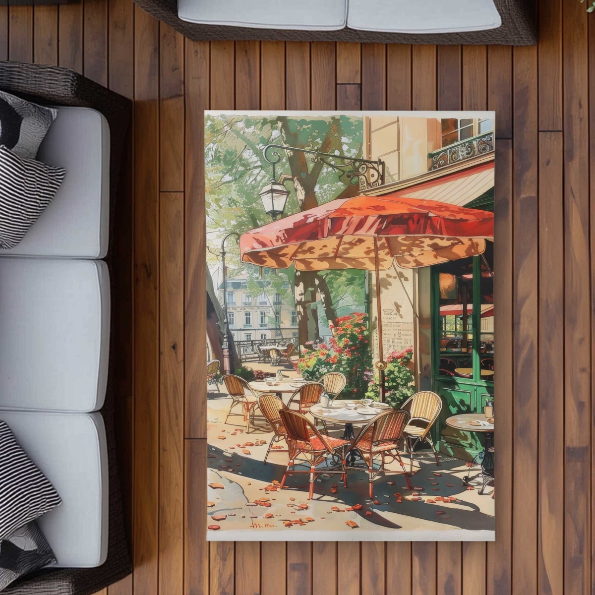 C1ROAR358E68BT 3 x 5 ft. Sunshade White Outdoor Rectangle Area Rug - Stylish Decor Accessory