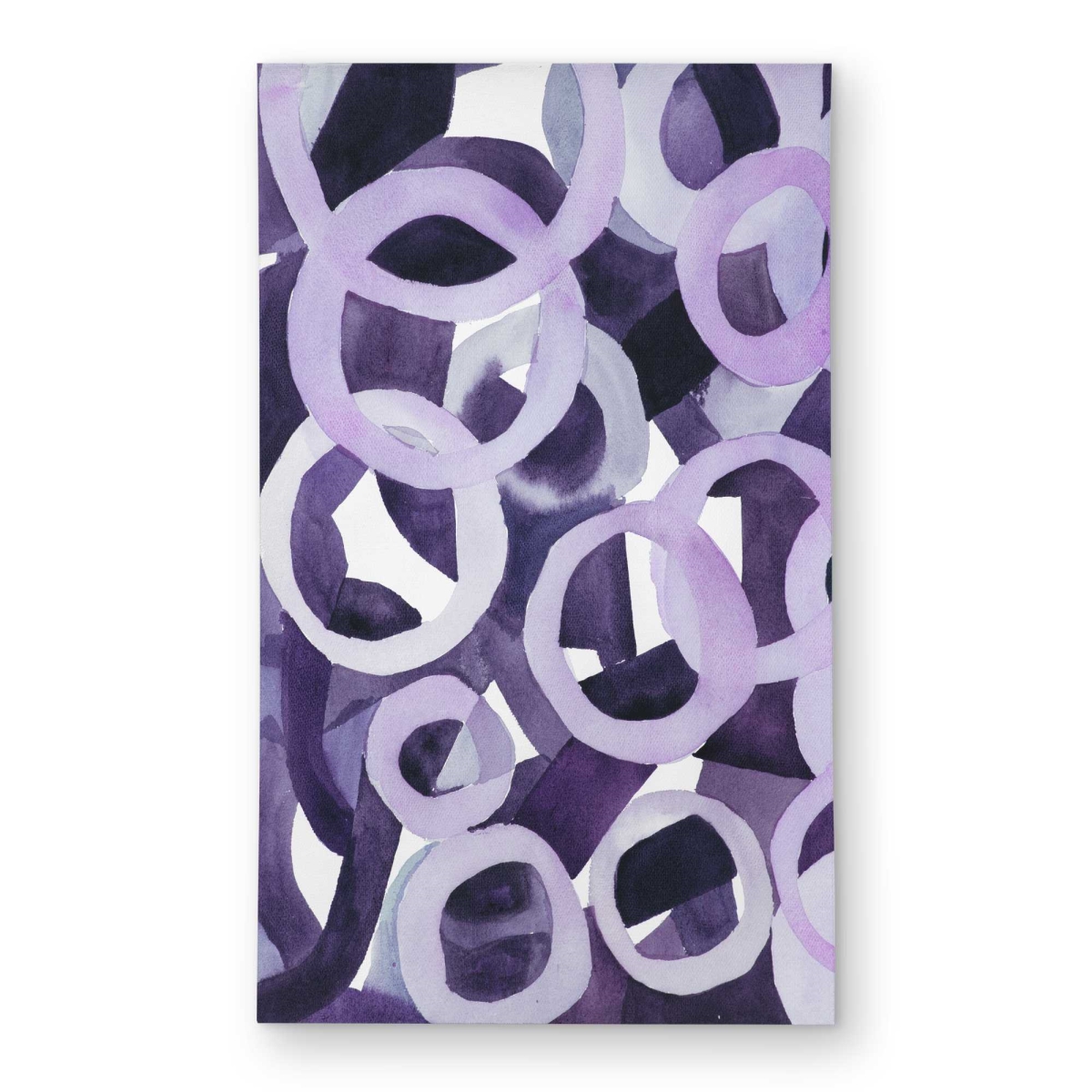 C1ROAR35OJH9OR 3 x 5 ft. Abstract Purple Rings - Pattern Abstract Outdoor Rectangle Area Rug