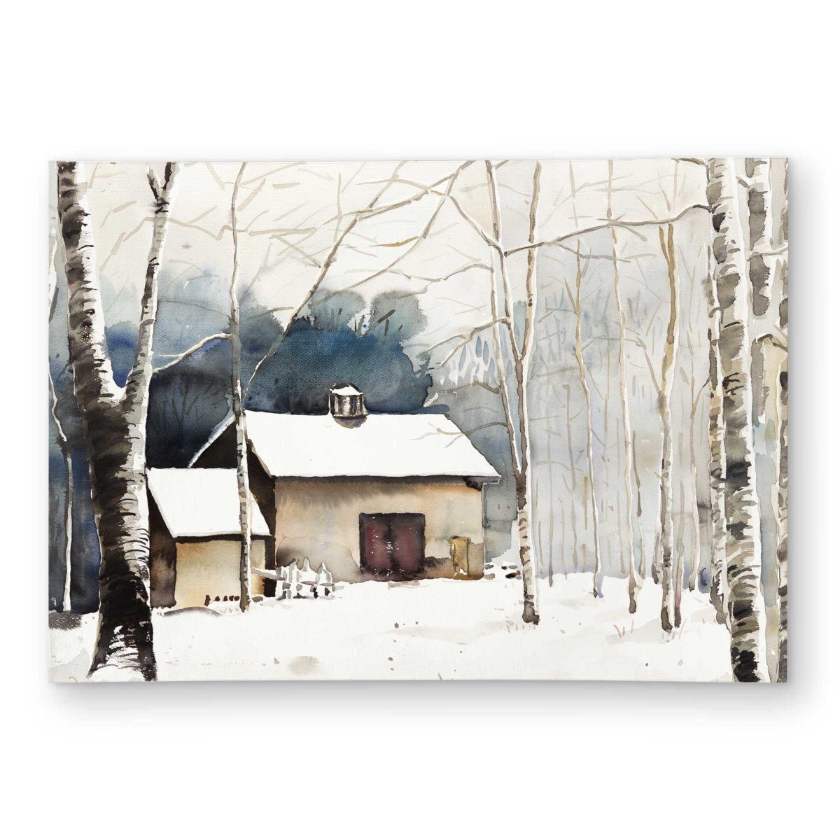 C1ROAR574SN56H 5 x 7 ft. Small Winter Barn - Beige Scandinavian Outdoor Rectangle Area Rug for Decor