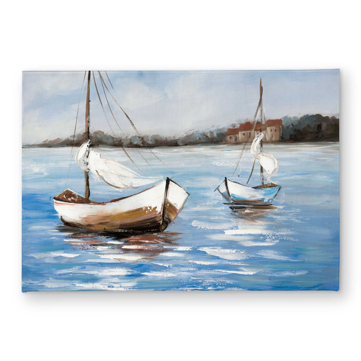 CODM1724EB3ZDZ 17 x 24 in. Two Boats on the Water - Contemporary Indoor & Outdoor Door Mat