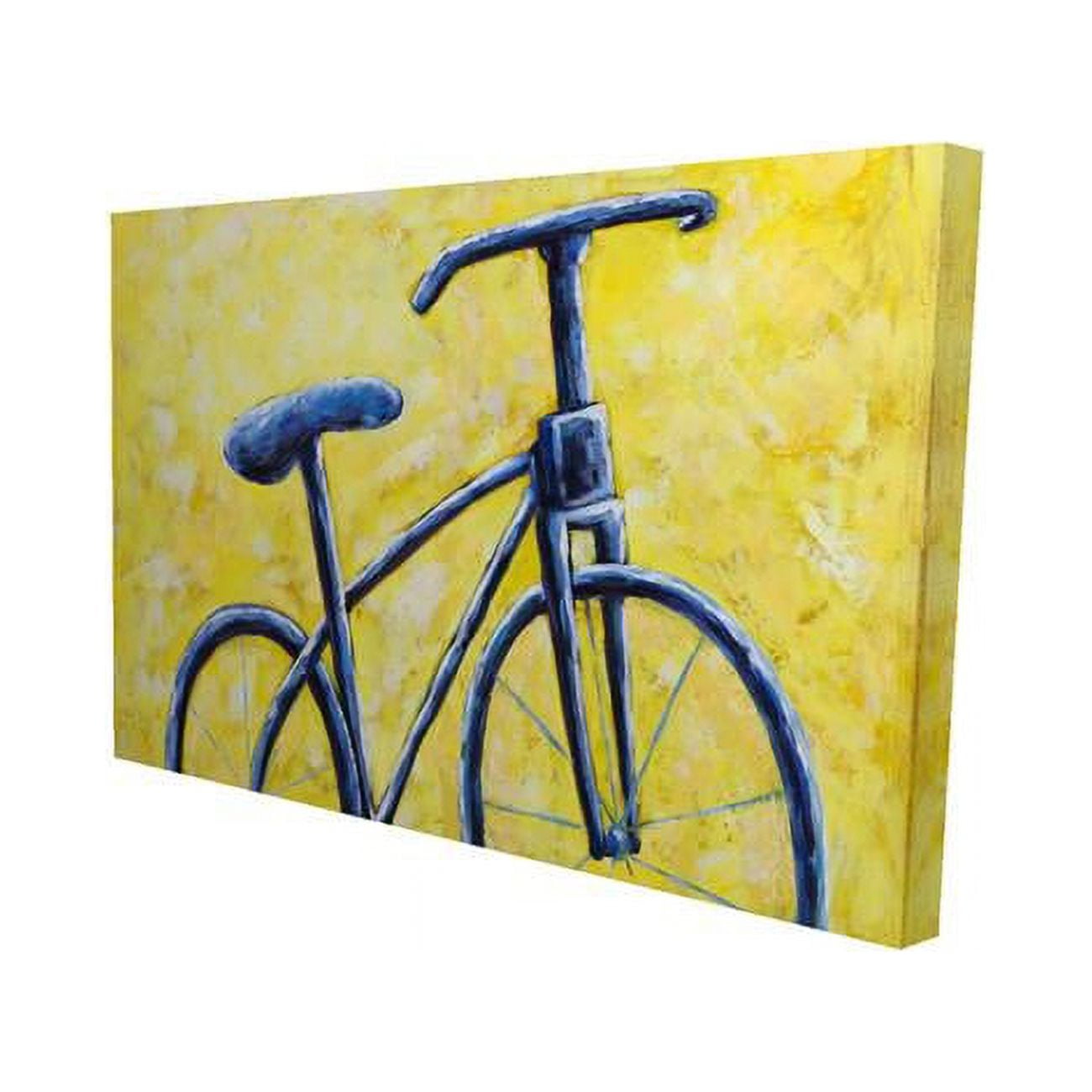 12 x 18 in. Blue Bike Abstract-Print on Canvas
