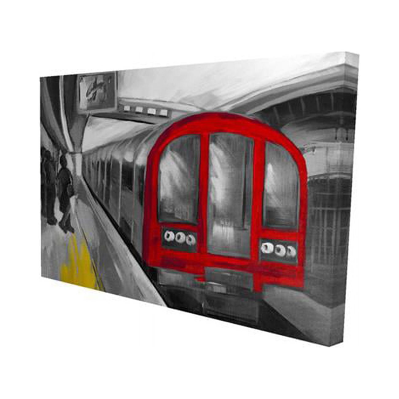 12 x 18 in. Waiting Subway-Print on Canvas