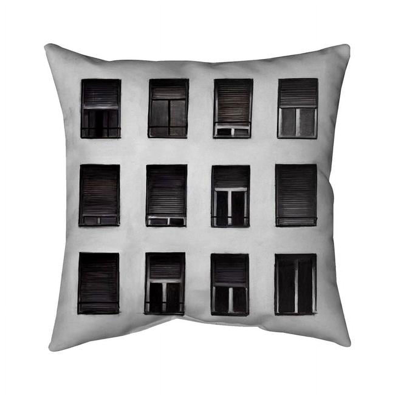 16 x 16 in. Windows-Double Sided Print Outdoor Pillow Cover