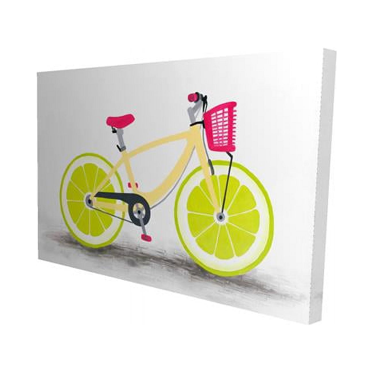 12 x 18 in. Lime Wheel Bike-Print on Canvas