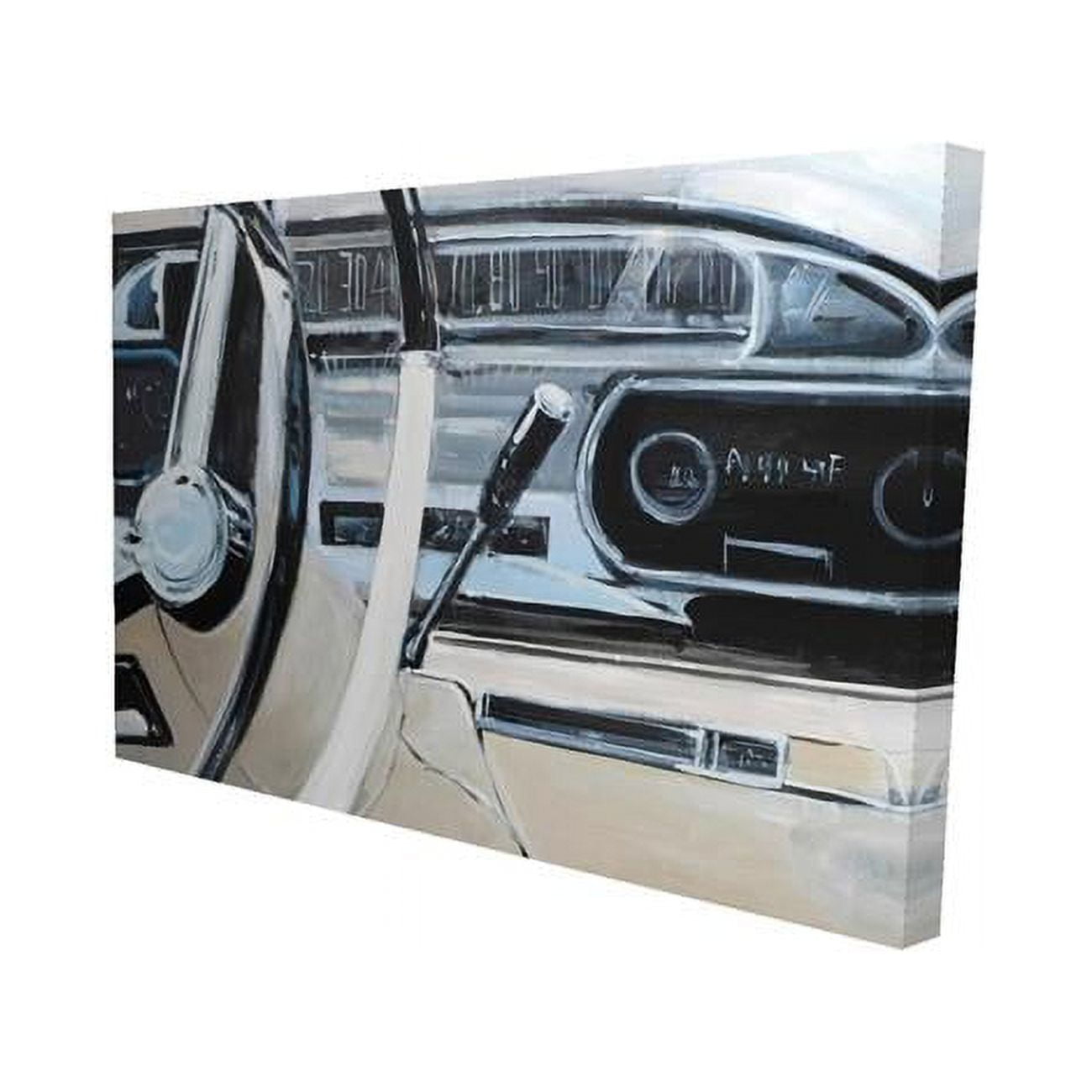12 x 18 in. 1950s Car Dashboard-Print on Canvas