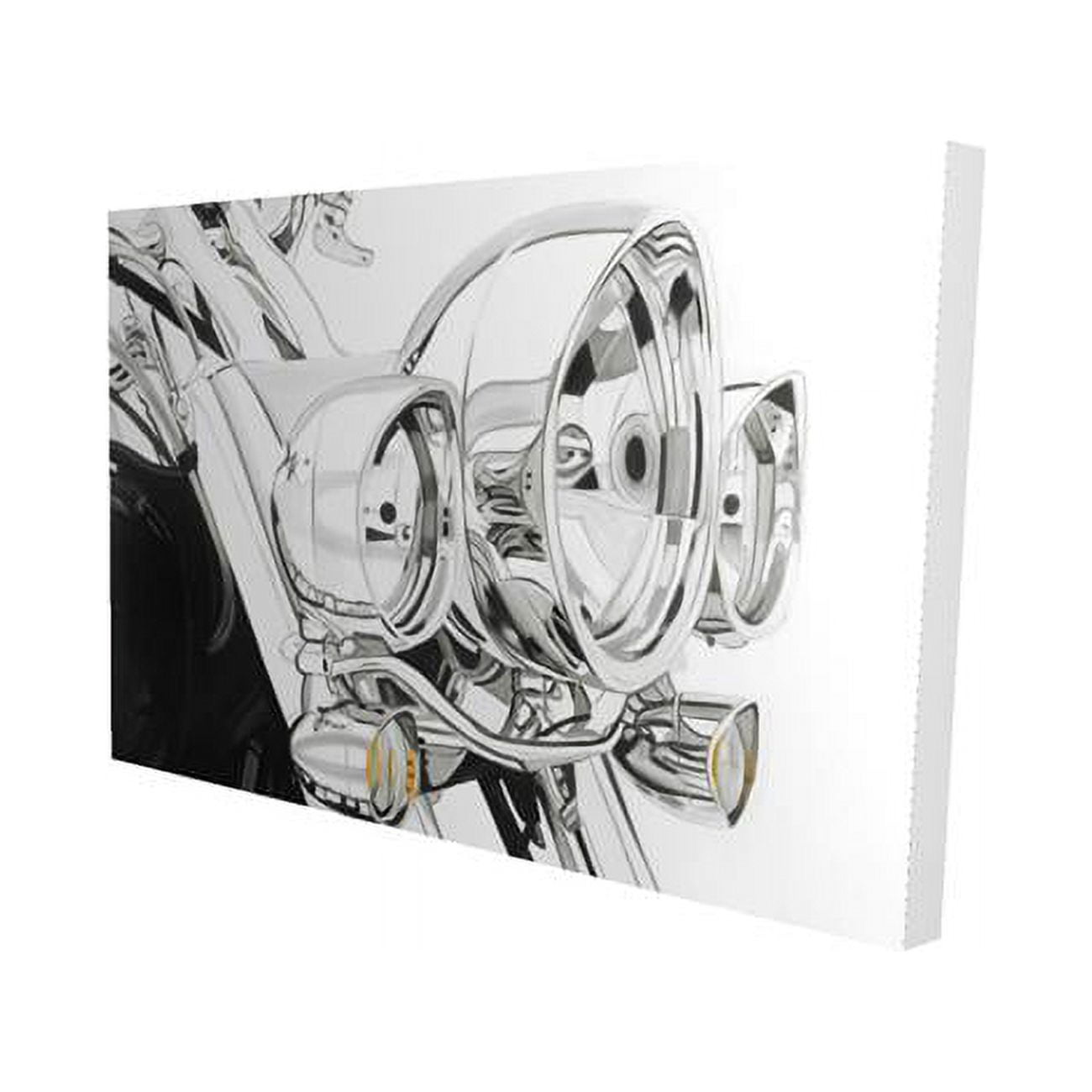 12 x 18 in. Motorcycle Light-Print on Canvas