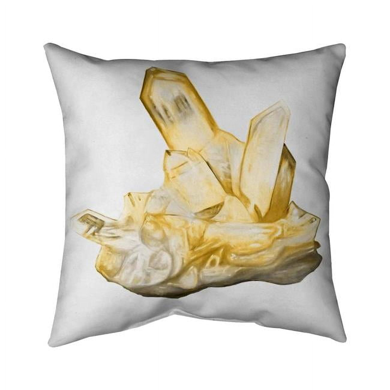 16 x 16 in. Citrine Stone-Double Sided Print Outdoor Pillow Cover