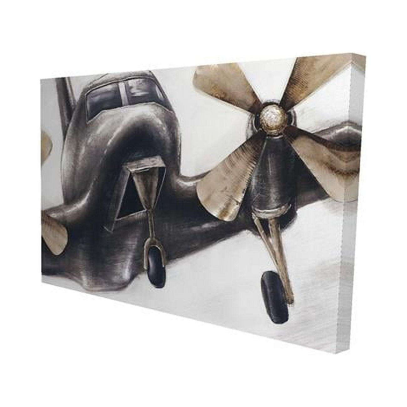 12 x 18 in. Vintage Airplane In Flight-Print on Canvas