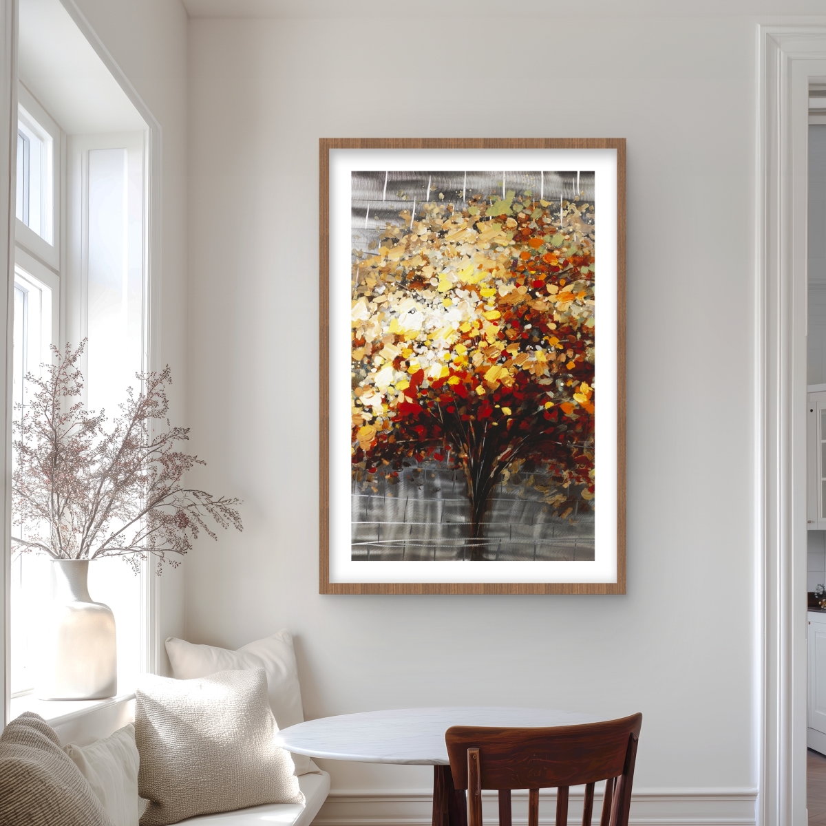 C1FM2436A8MFR4 24 x 36 in. Abstract Tree by Fall - Contemporary Office Framed Print