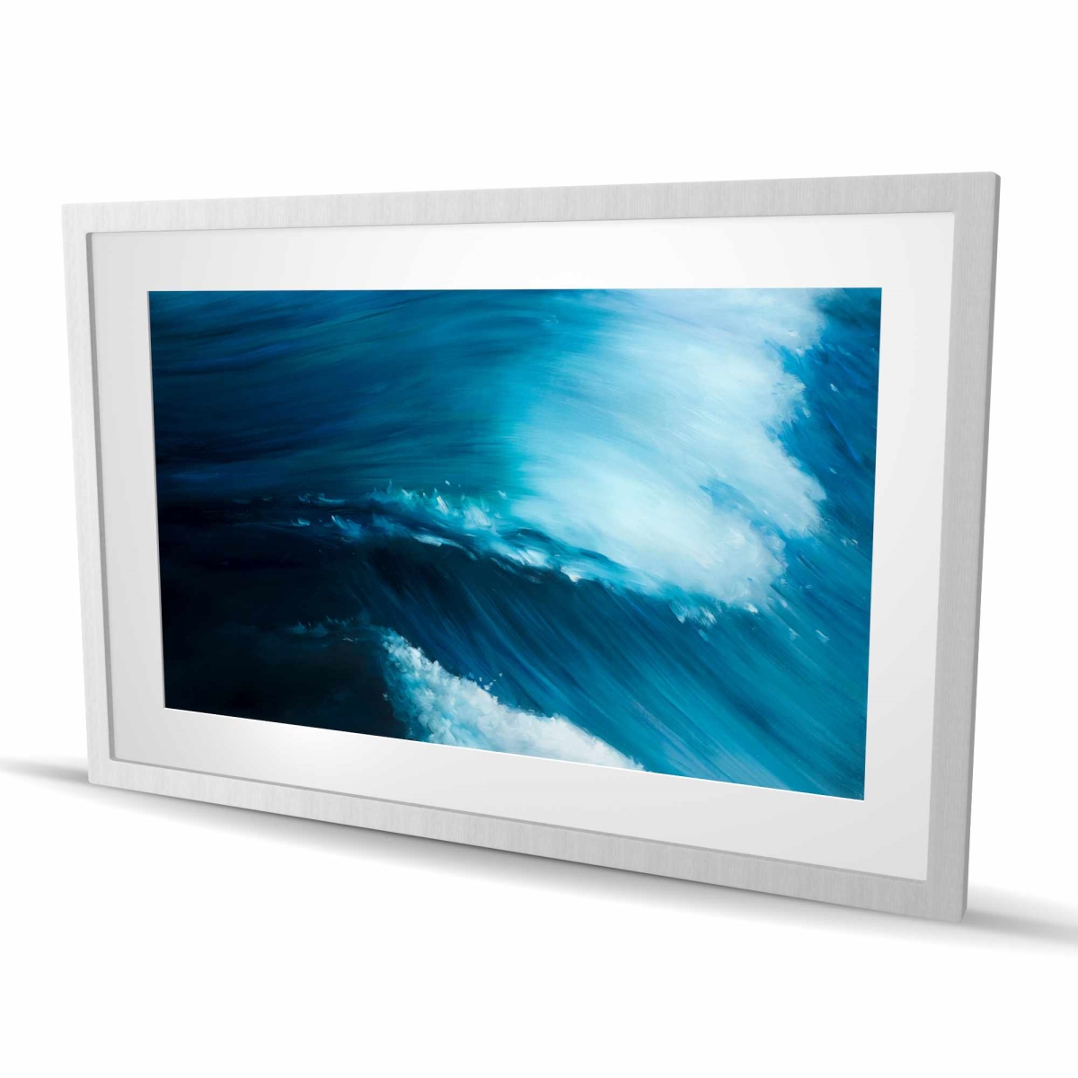 C1FM24360MQ5JD 24 x 36 in. Unleashed Sea - Coastal Waves Framed Matted Print for Decor