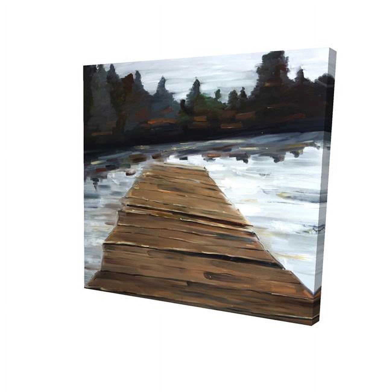 16 x 16 in. Dock & Lake-Print on Canvas