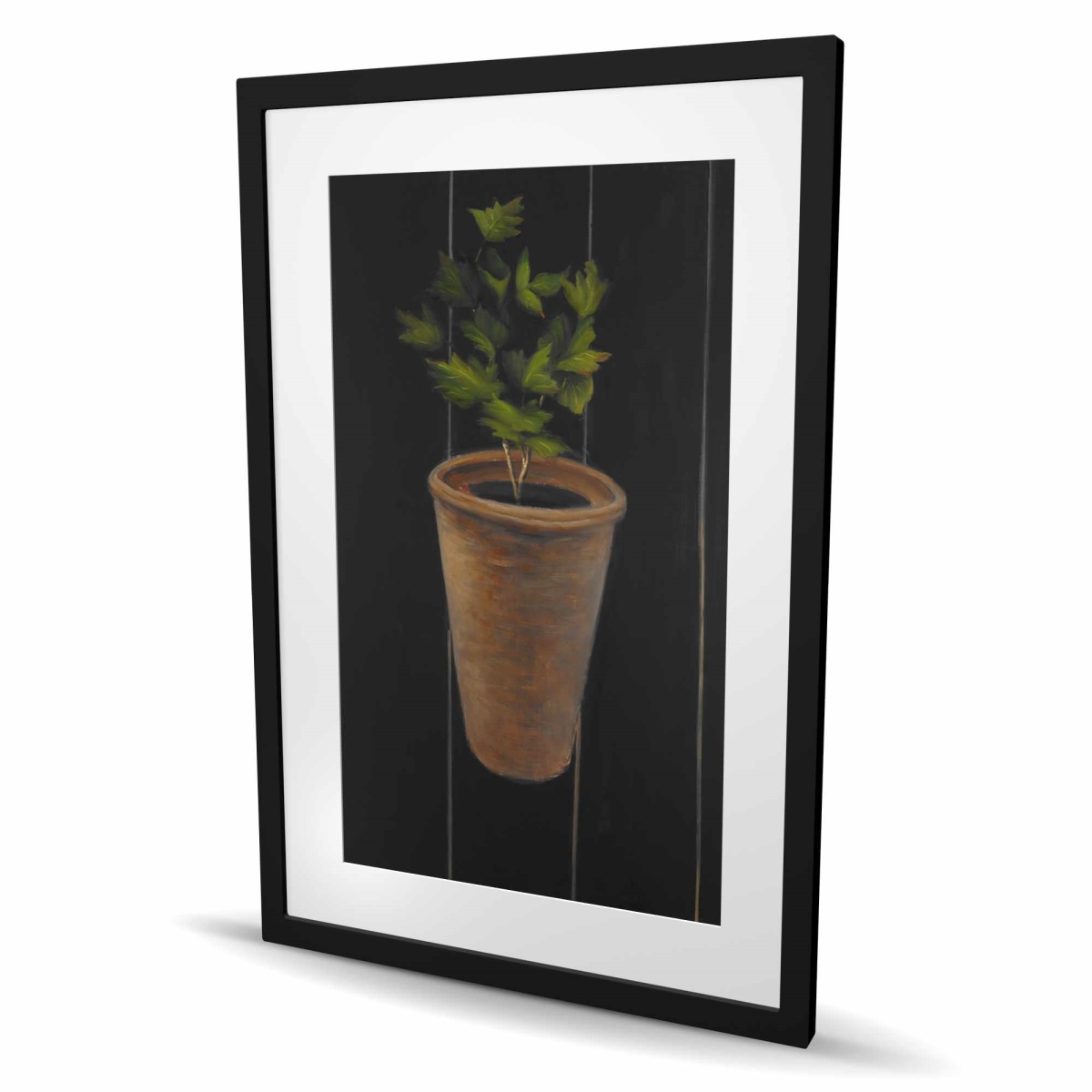 C1FM2436C7MZ79 24 x 36 in. Plant of Parsley - Still Life Hygge Framed Matted Print