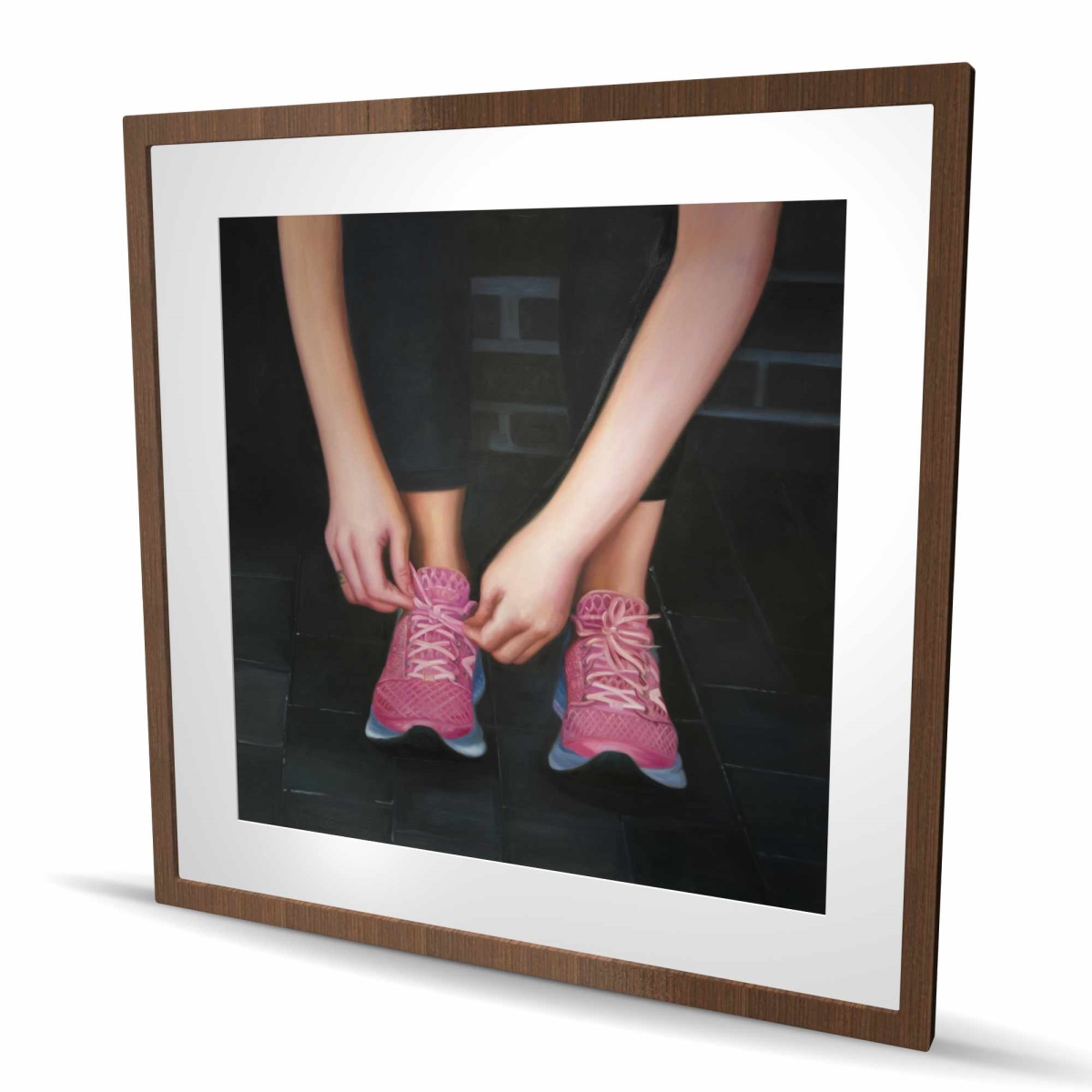 C1FM36363CS0IJ 36 x 36 in. Ready for the Race - Hyperrealist Office Framed Print Decor