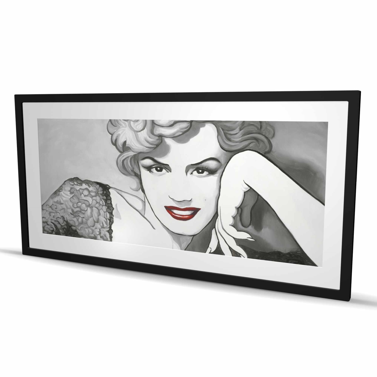 C1FM2448M9TP48 24 x 48 in. Vintage Style Marilyn Monroe Framed Print - Home Decor