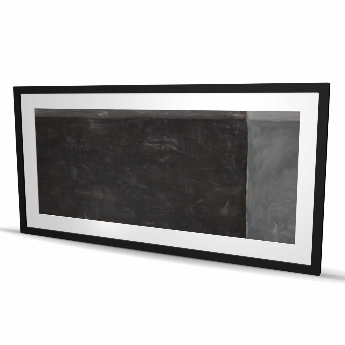C1FM2448AXQGAS 24 x 48 in. Four Shades of Gray - Black Living Room Framed Print Decor