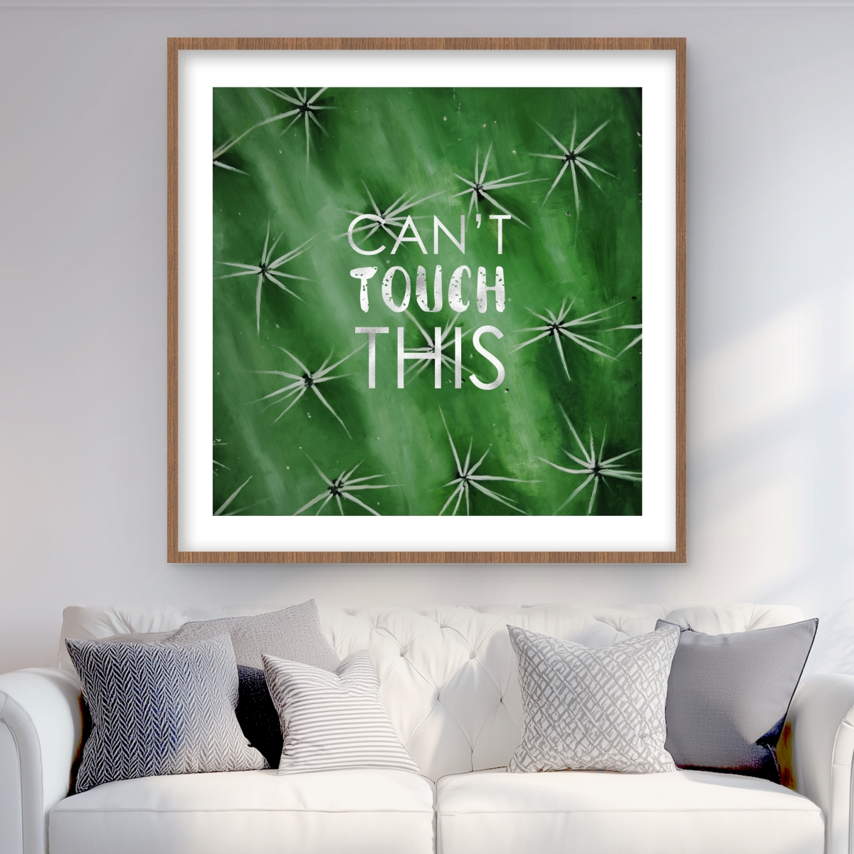 C1FM3636HY1MYD 36 x 36 in. Cannot Touch This - Exotic Motivational Framed Print - Decor