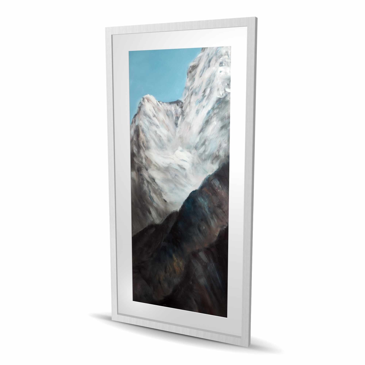 C1FM2448DVPLV6 24 x 48 in. Emblematic Himalayan Peaks - Gray Mountains Framed Print
