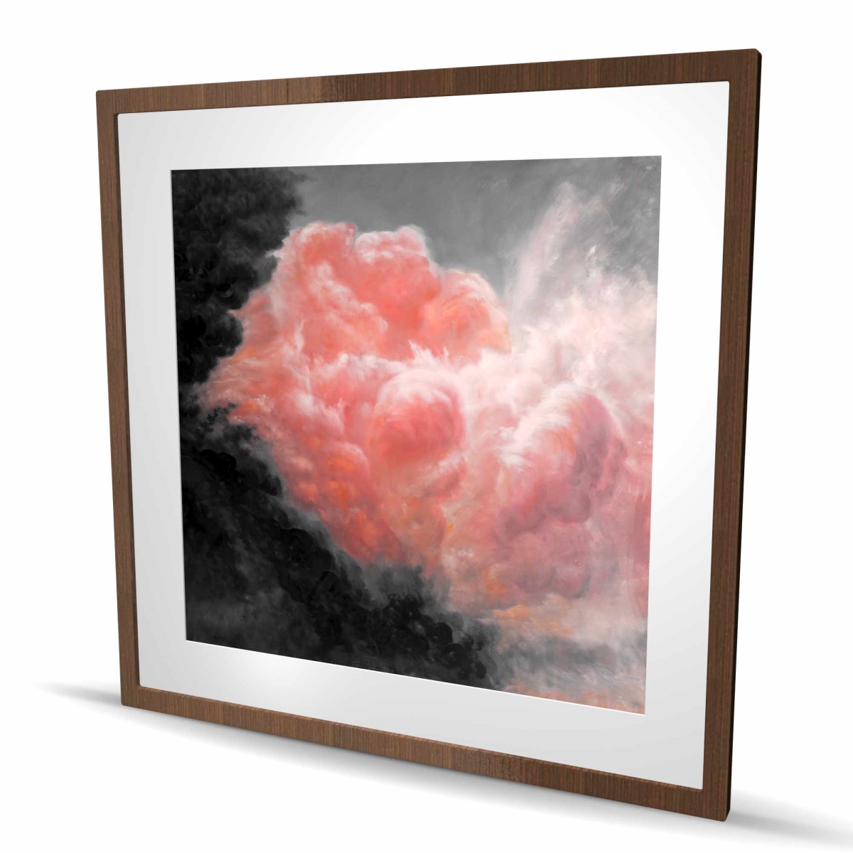 C1FM36364RS2K3 36 x 36 in. Dark Clouds - Modern Framed Matted Print for Home Decor