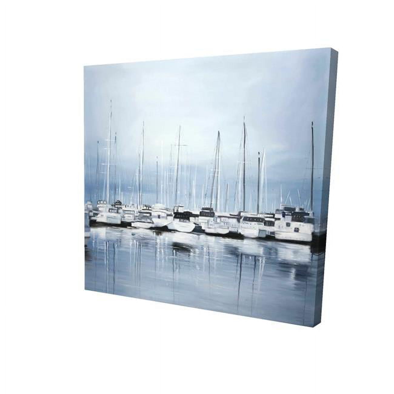 16 x 16 in. Boats At The Dock 2-Print on Canvas