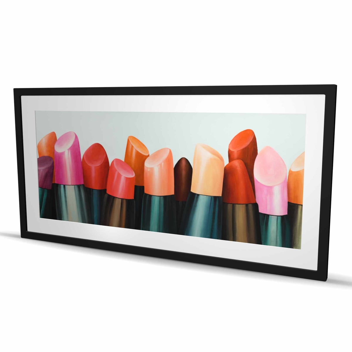 C1FM2448KVS4TZ 24 x 48 in. Lipstick Addict - Romantic Miscellaneous Framed Print Decor