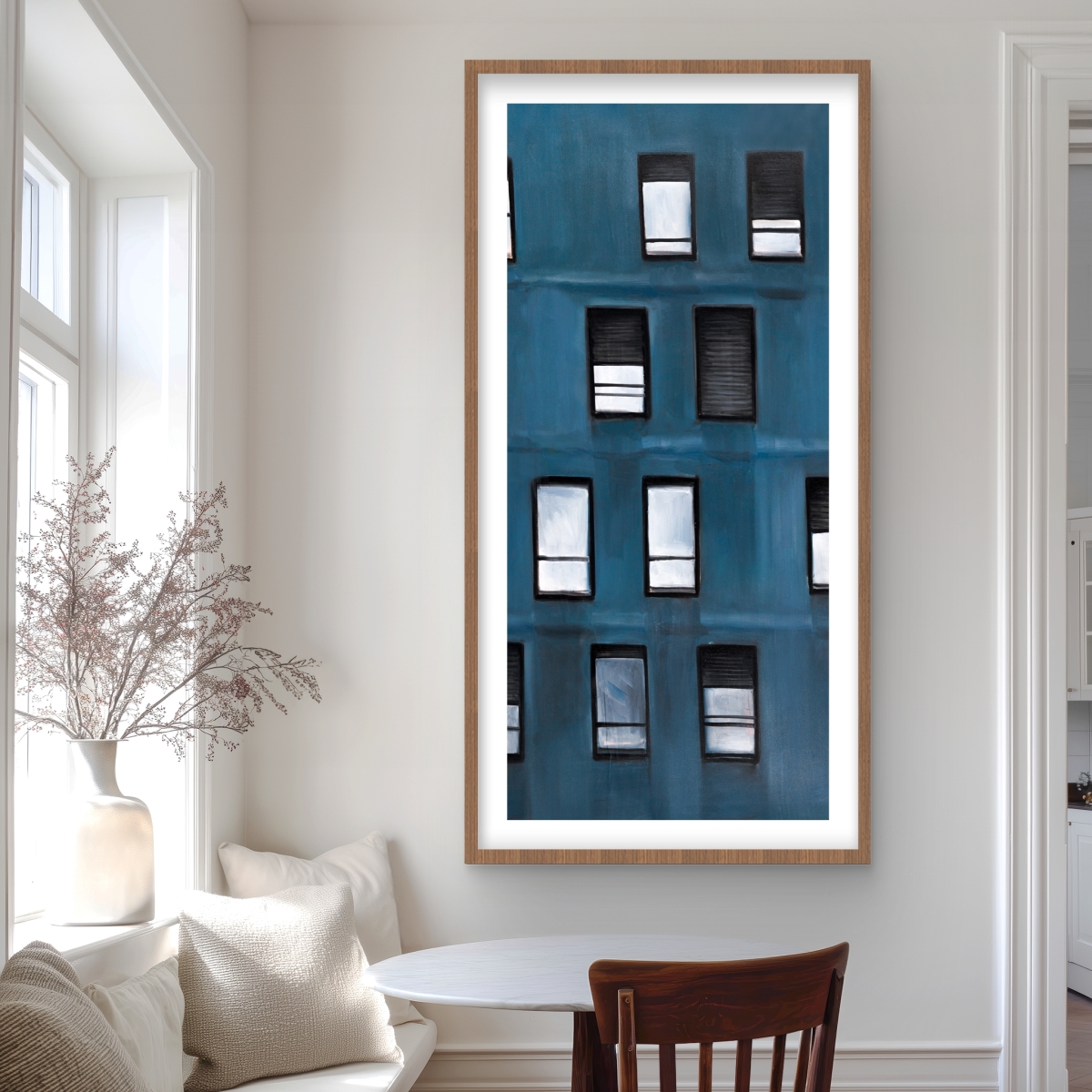 C1FM2448PGCA2O 24 x 48 in. Urban Building - Cities Building Framed Matted Print Decor