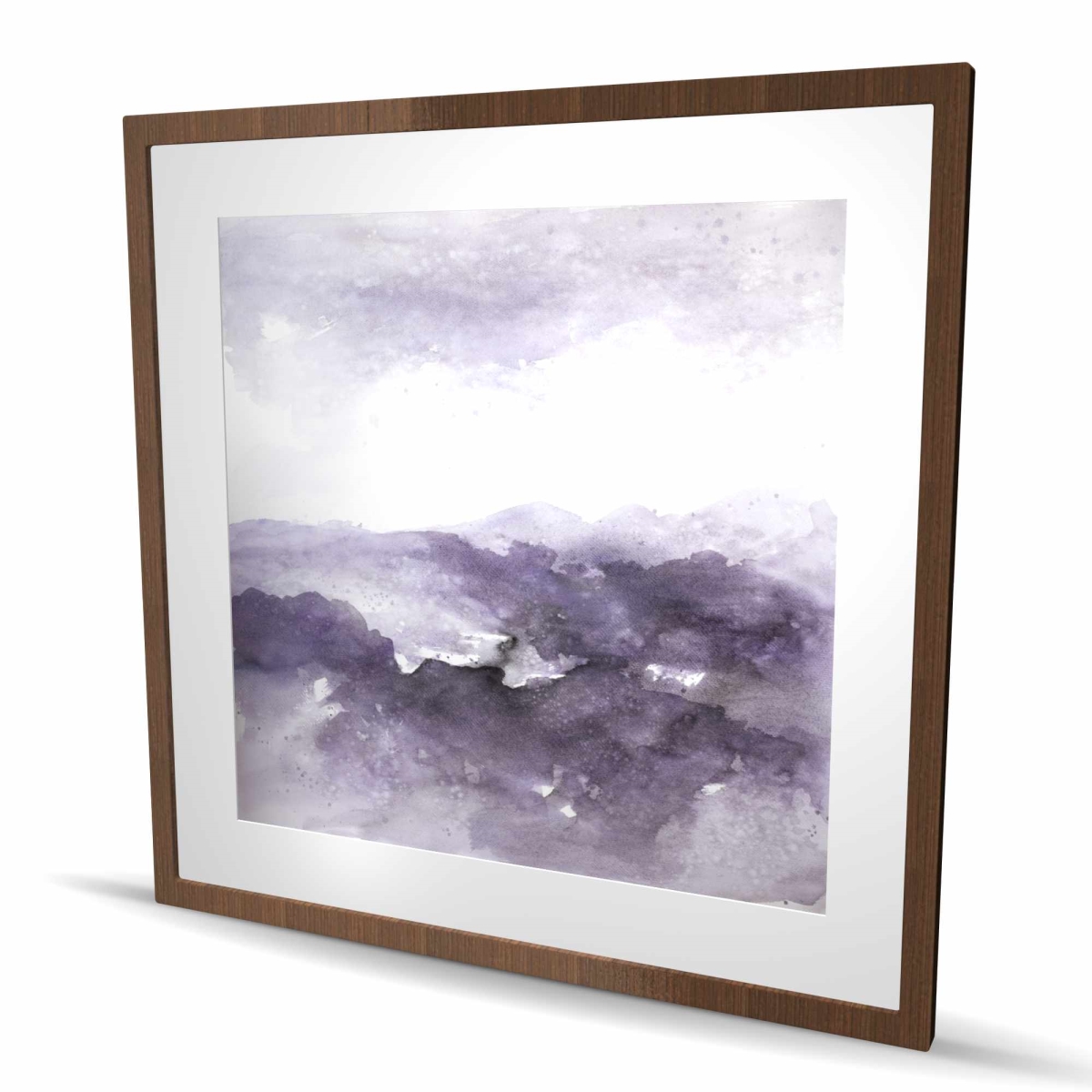C1FM3636D9SPTK 36 x 36 in. Purple Cloud - Abstract Framed Matted Print for Home Decor
