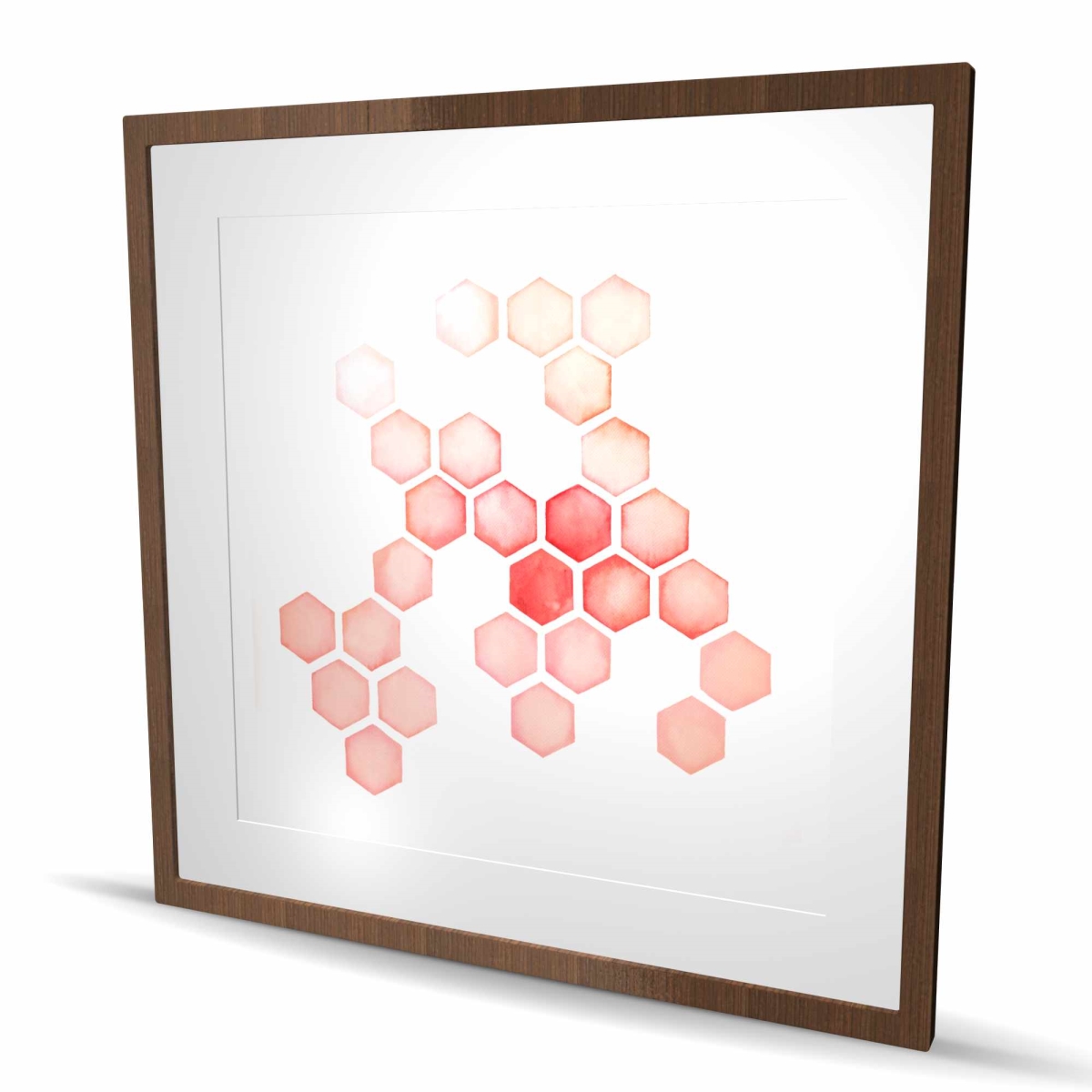 C1FM36360YEFPC 36 x 36 in. Multiple Alveoles - Abstract Pattern Framed Matted Print
