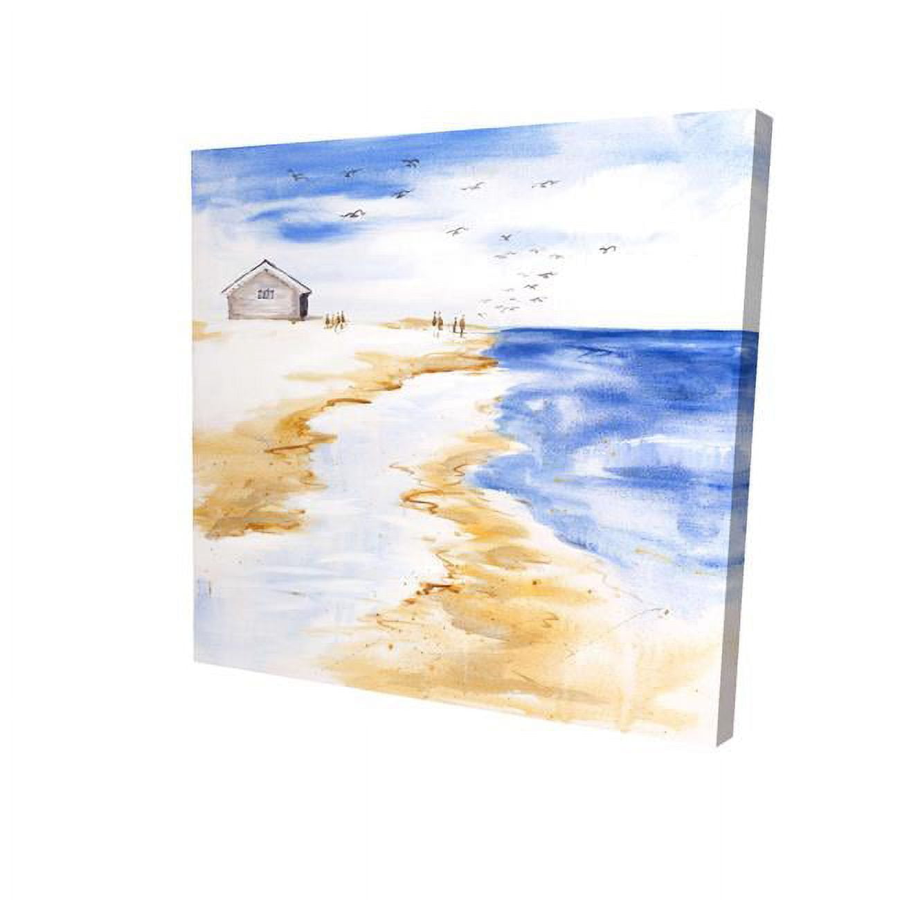 16 x 16 in. House on the Beach-Print on Canvas