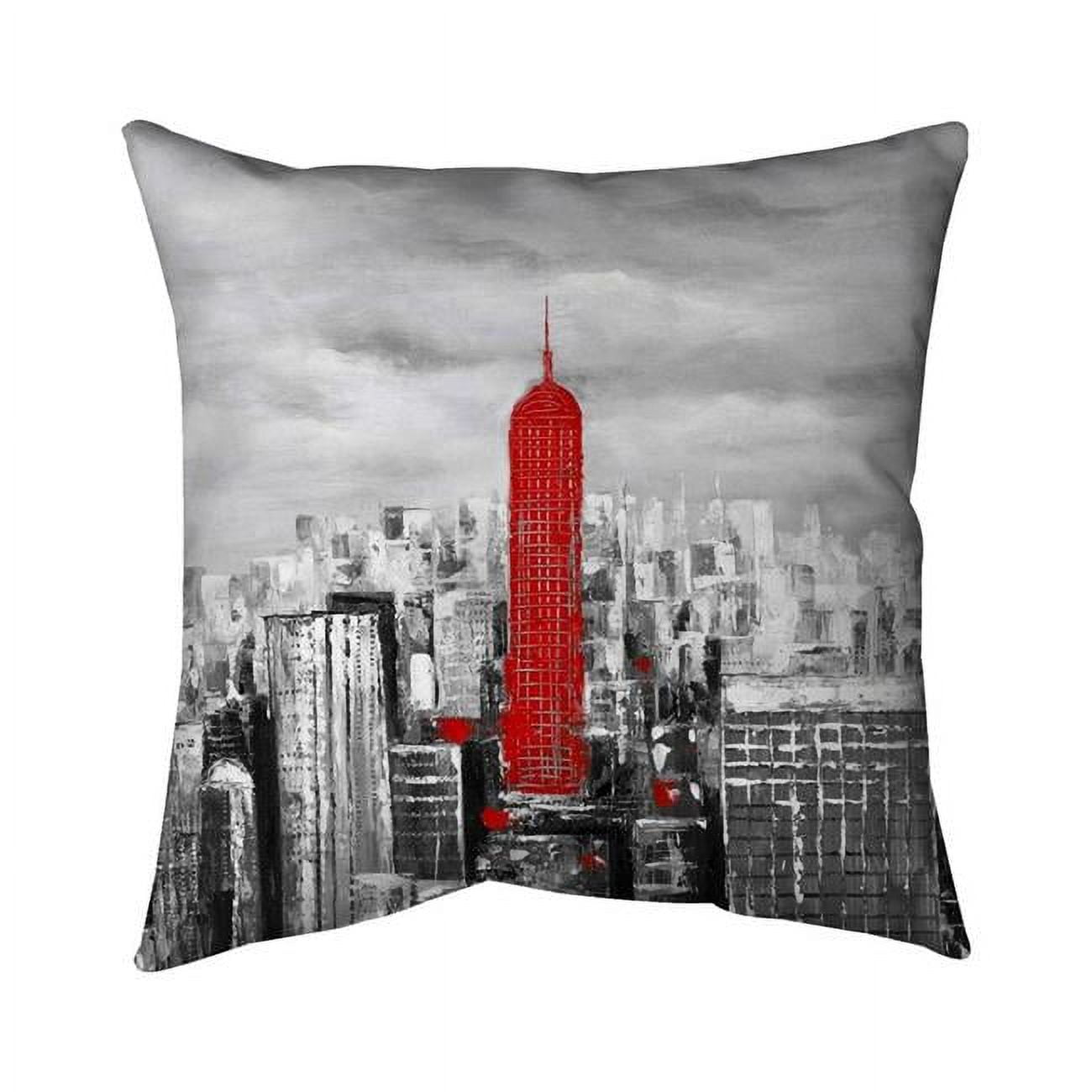 5542-2020-CI272 20 x 20 in. Empire State Building of New York-Double Sided Print Outdoor Pillow Cover -  Begin Home Decor