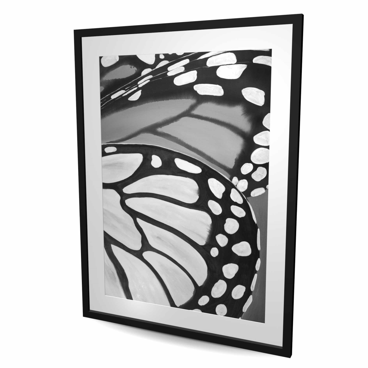 C1FM3648FLGQC6 36 x 48 in. Butterfly Wings Closeup - Romantic Insect Framed Print Decor