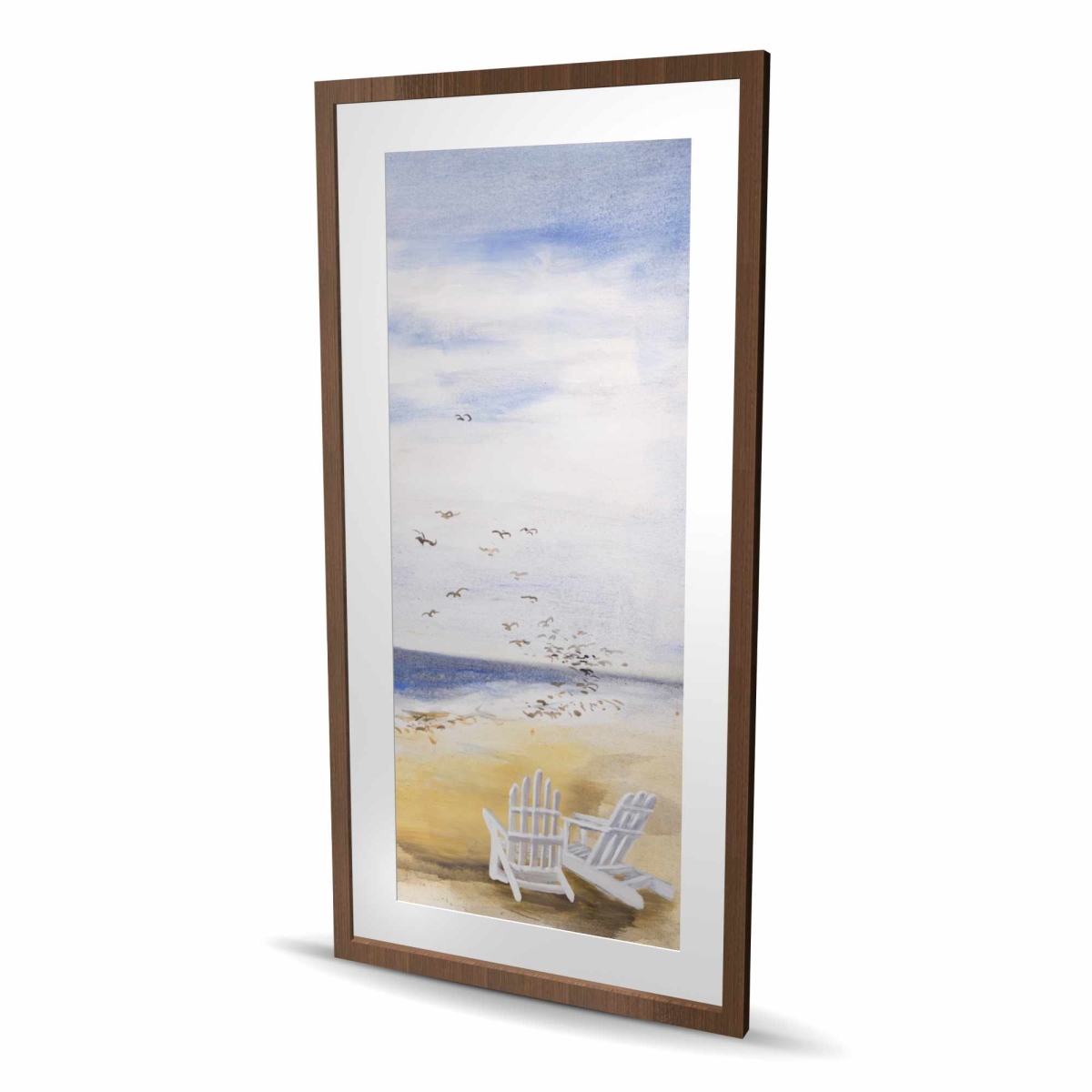 C1FM24488BTLTL 24 x 48 in. Day At the Beach - Sea Livingroom Framed Matted Print Decor