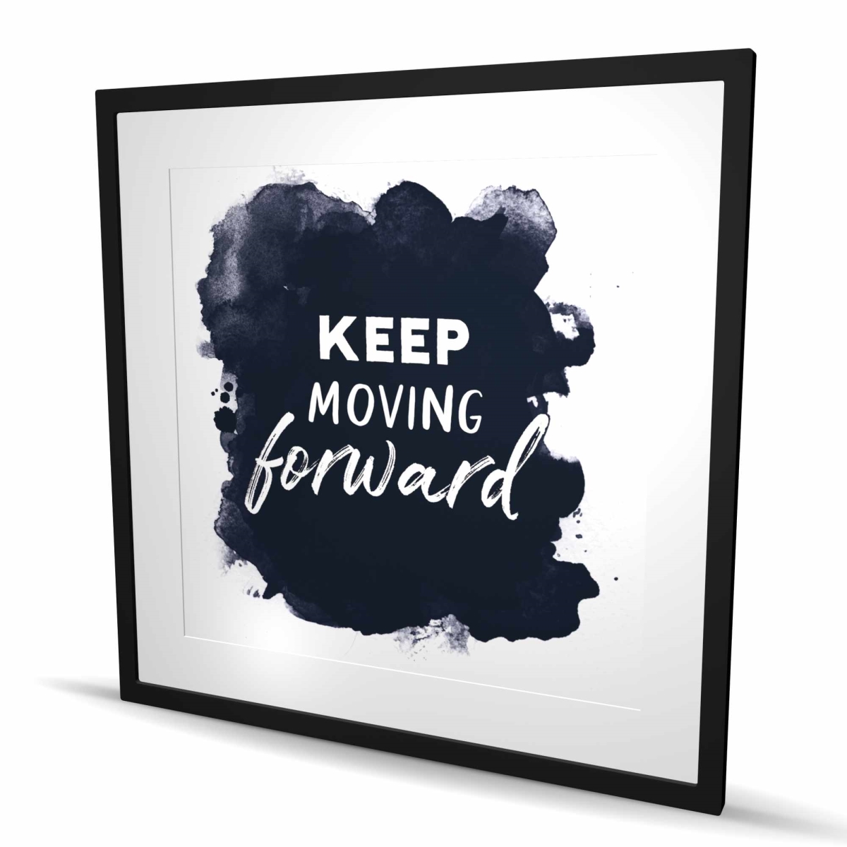 C1FM3636AT24Y2 36 x 36 in. Keep Moving Forward - Framed Matted Print for Home Decor