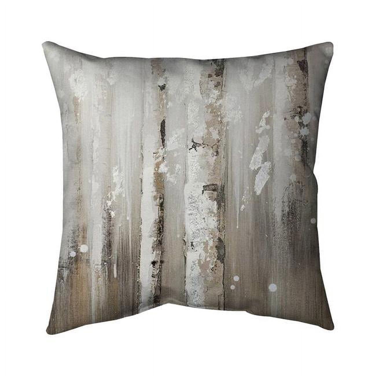 20 x 20 in. Delicate Birch Trees-Double Sided Print Outdoor Pillow Cover